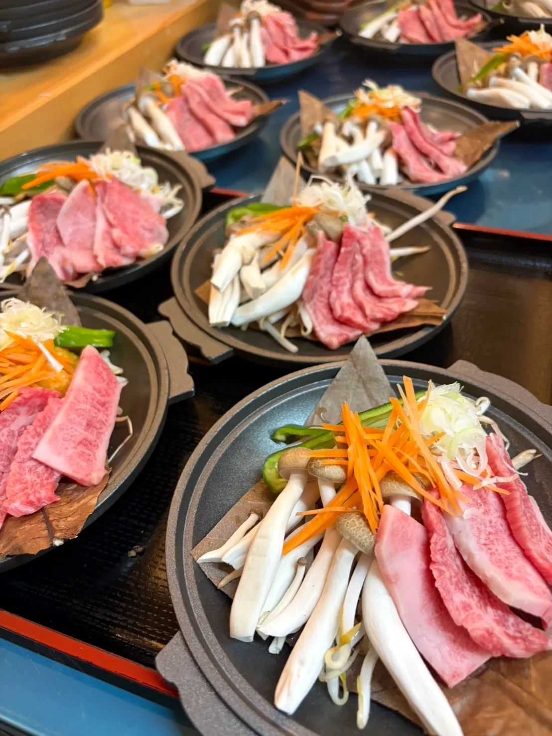 団体御膳の準備