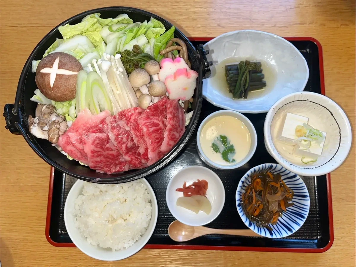 なごみ鍋御膳(飛騨牛鍋)